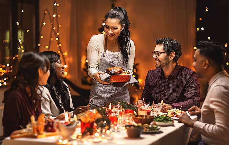 Young friends celebrating a special occasion