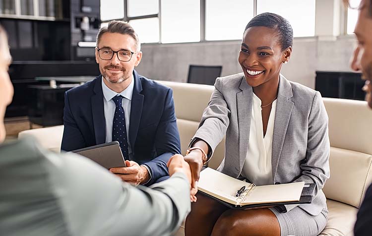 A business making deals with another business